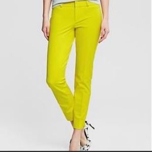 Banana Republic Sloan Fit - Yellow/ Bright Green